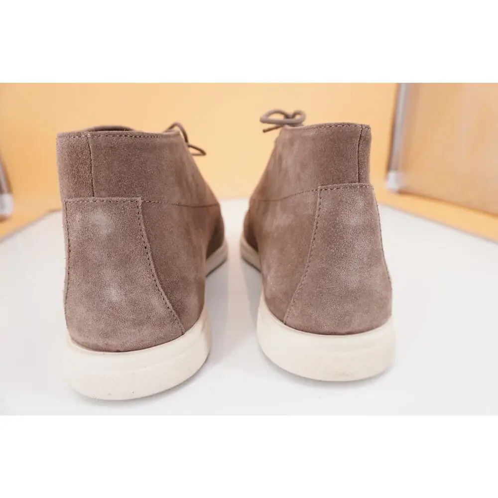 Canali Taupe Suede Chukka Hiking Boots Size 8 New Lace Up $595 New Ankle